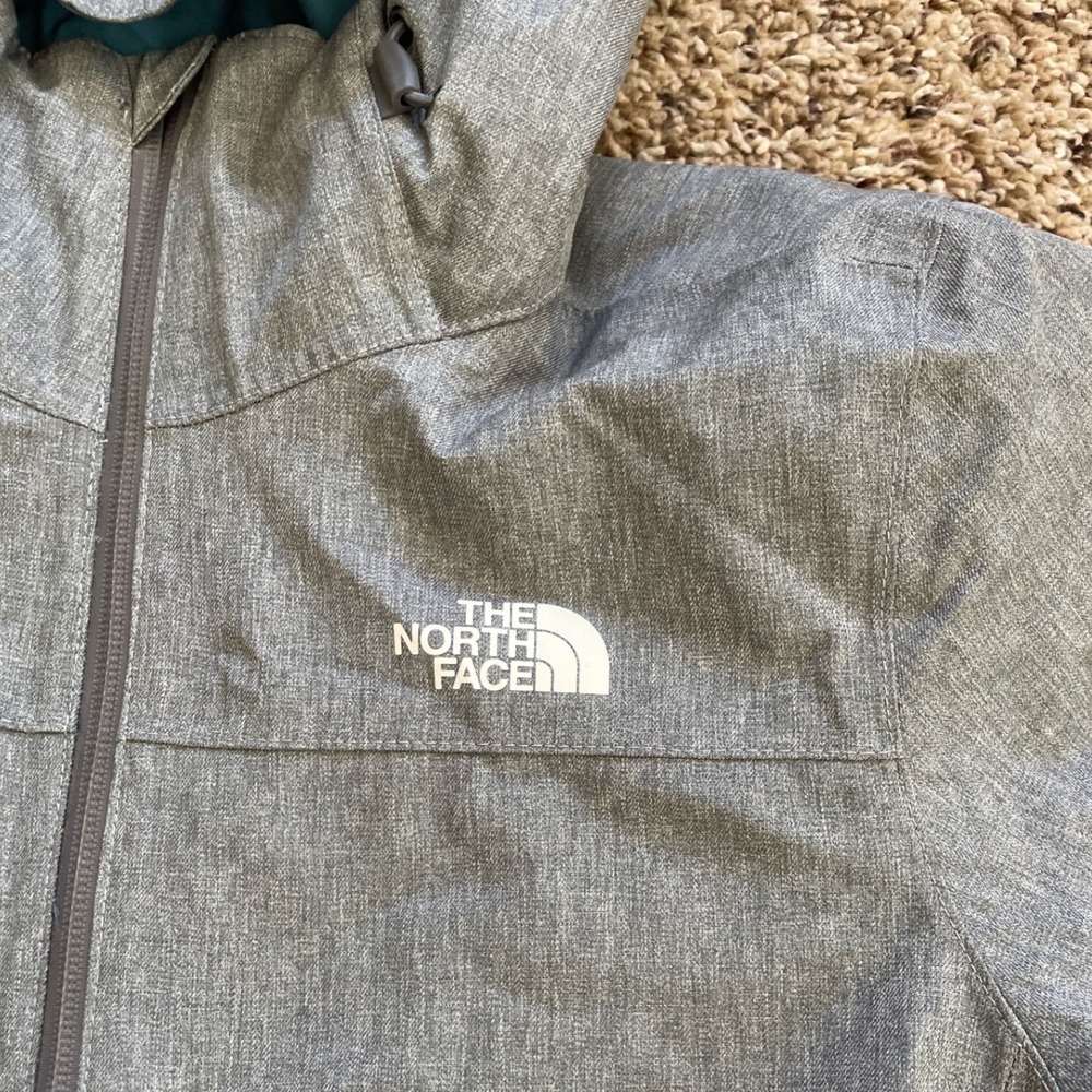The North Face Womens DryVent Hooded Quilted Insulated Jacket Heather Grey M - Picture 9 of 16